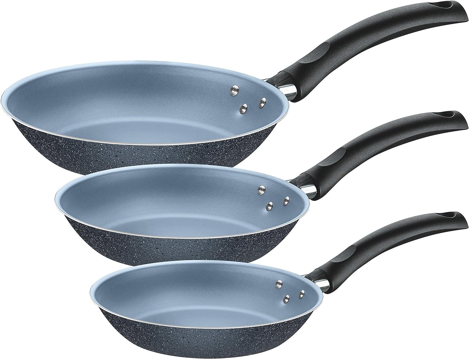 Blue Non-stick Round Frying Pans